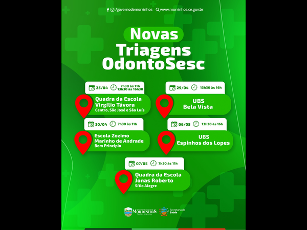 Novas Triagens OdontoSesc